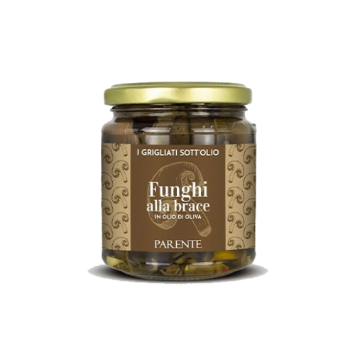 Funghi alla brace in olio di oliva