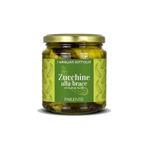 Zucchine alla brace in olio di oliva